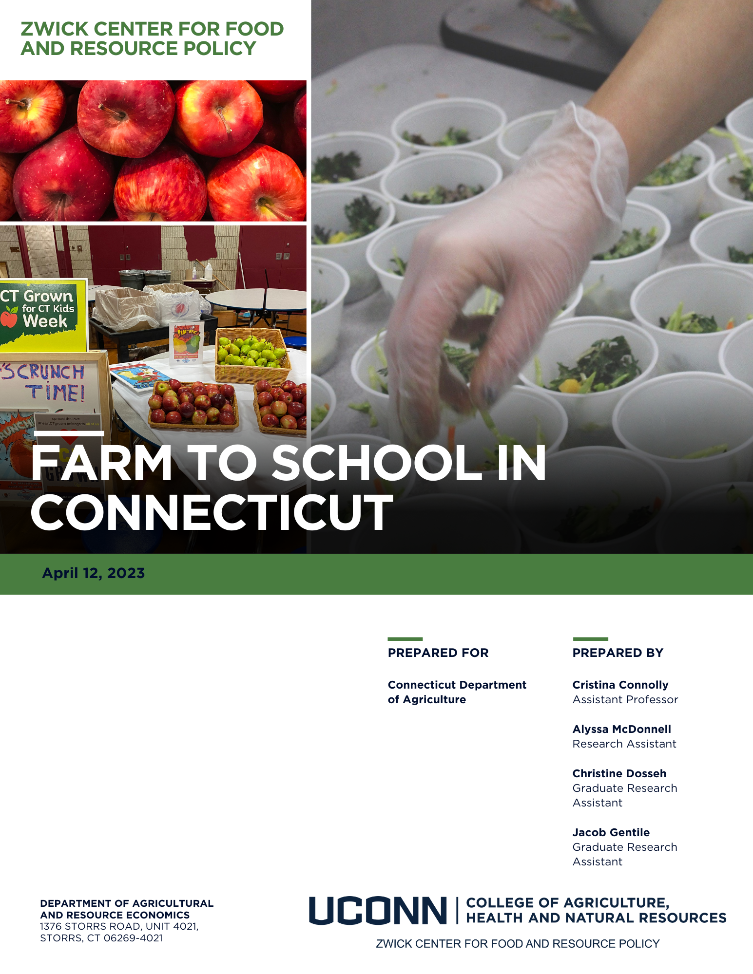Zwick Center for Food and Resource Policy: Farm to School in Connecticut