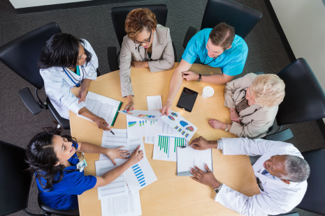 people in a meeting